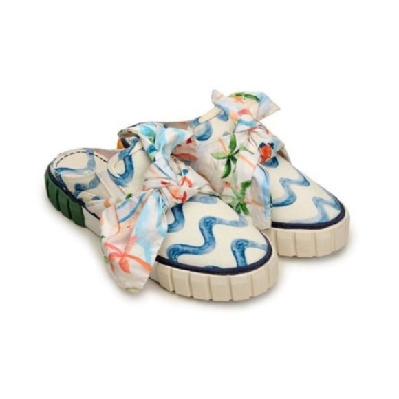 Farm Rio Copacabana Mule Sneaker With Bow NEW - Picture 2 of 16